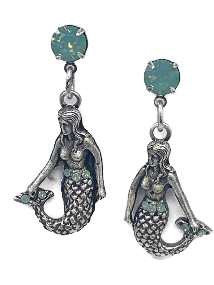 Under The Sea Mermaid Earrings La Contessa By Mary Demarco 9085