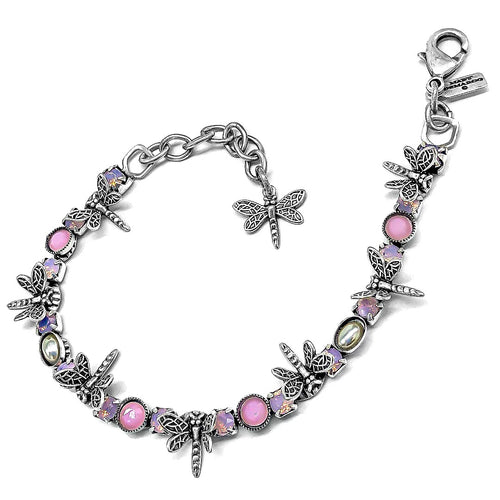 Dragonfly bracelet in pretty in pink