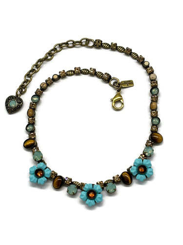 Nk-9 40th BDAY Flower Necklace