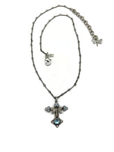 Load image into Gallery viewer, NK-74 40TH BDAY mini Aq drfly cross