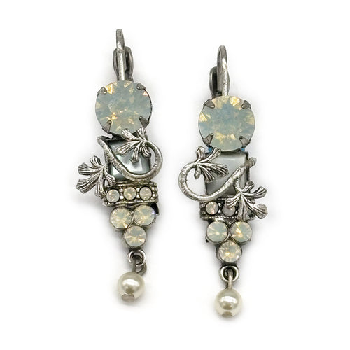 ER- Flower vine earrings -$59
