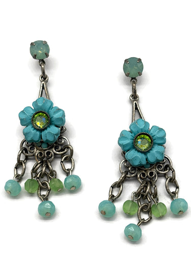 ER-33 40TH BDAY Aqua flower