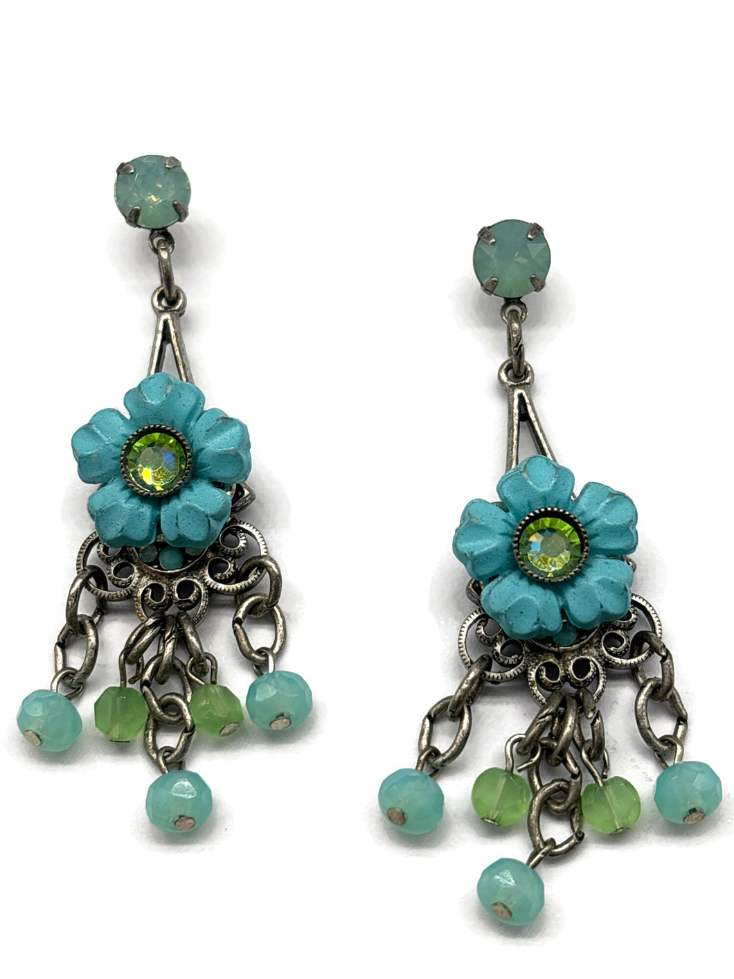 ER-33 40TH BDAY Aqua flower