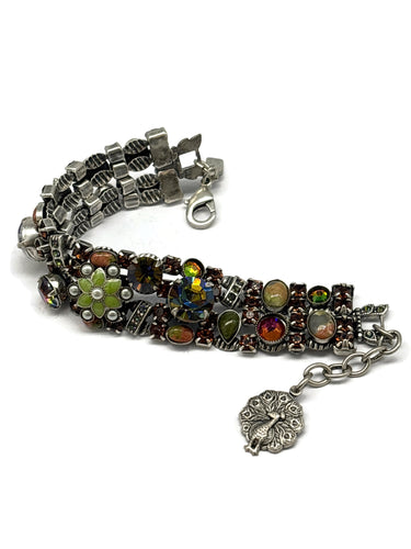 BR-27 40TH BDAY 4 row star flower BR