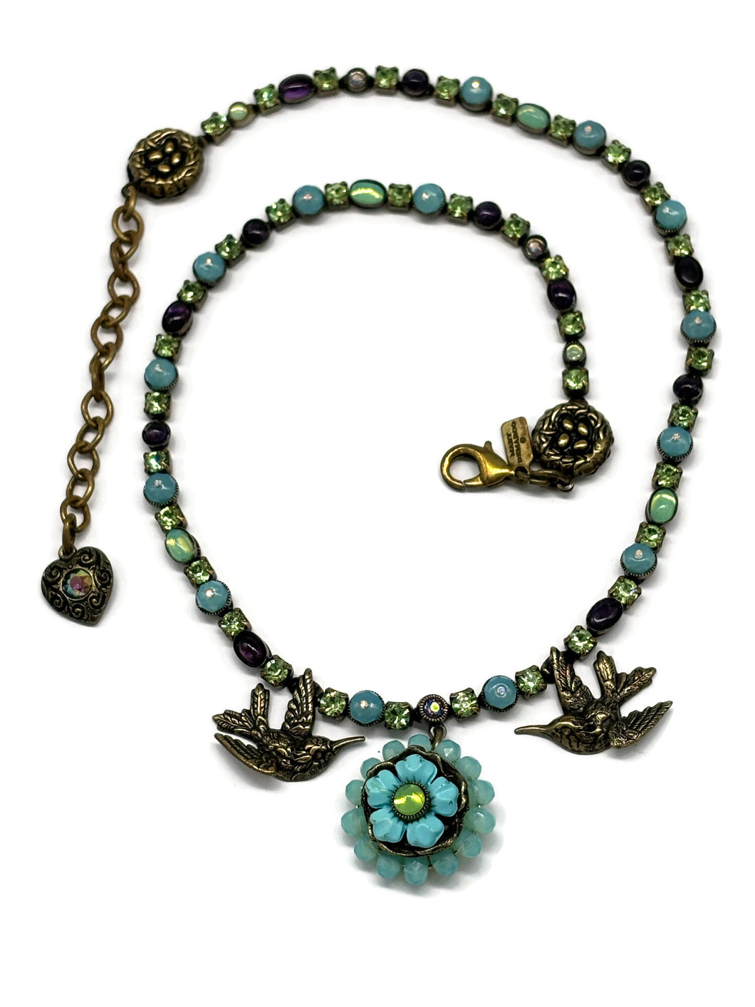 Nk-10 40th BDAY Humming Bird Necklace