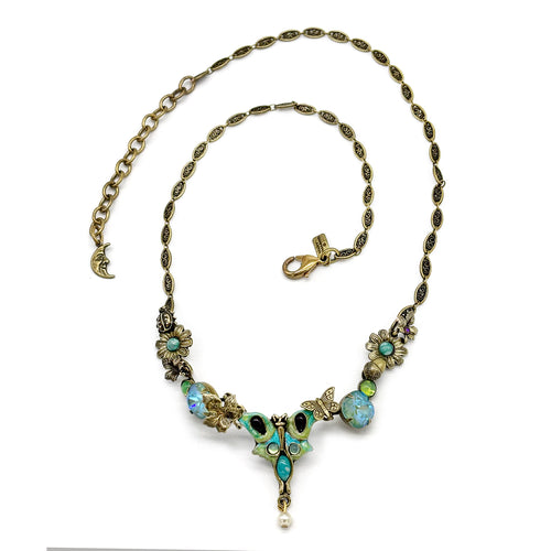 Luna Moth Mini Statement Necklace