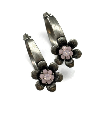 ER-105 40TH BDAY Pink Hoop