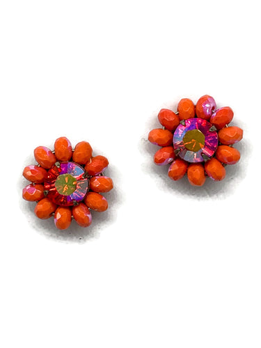 ER-44 40TH BDAY OJ Beaded post