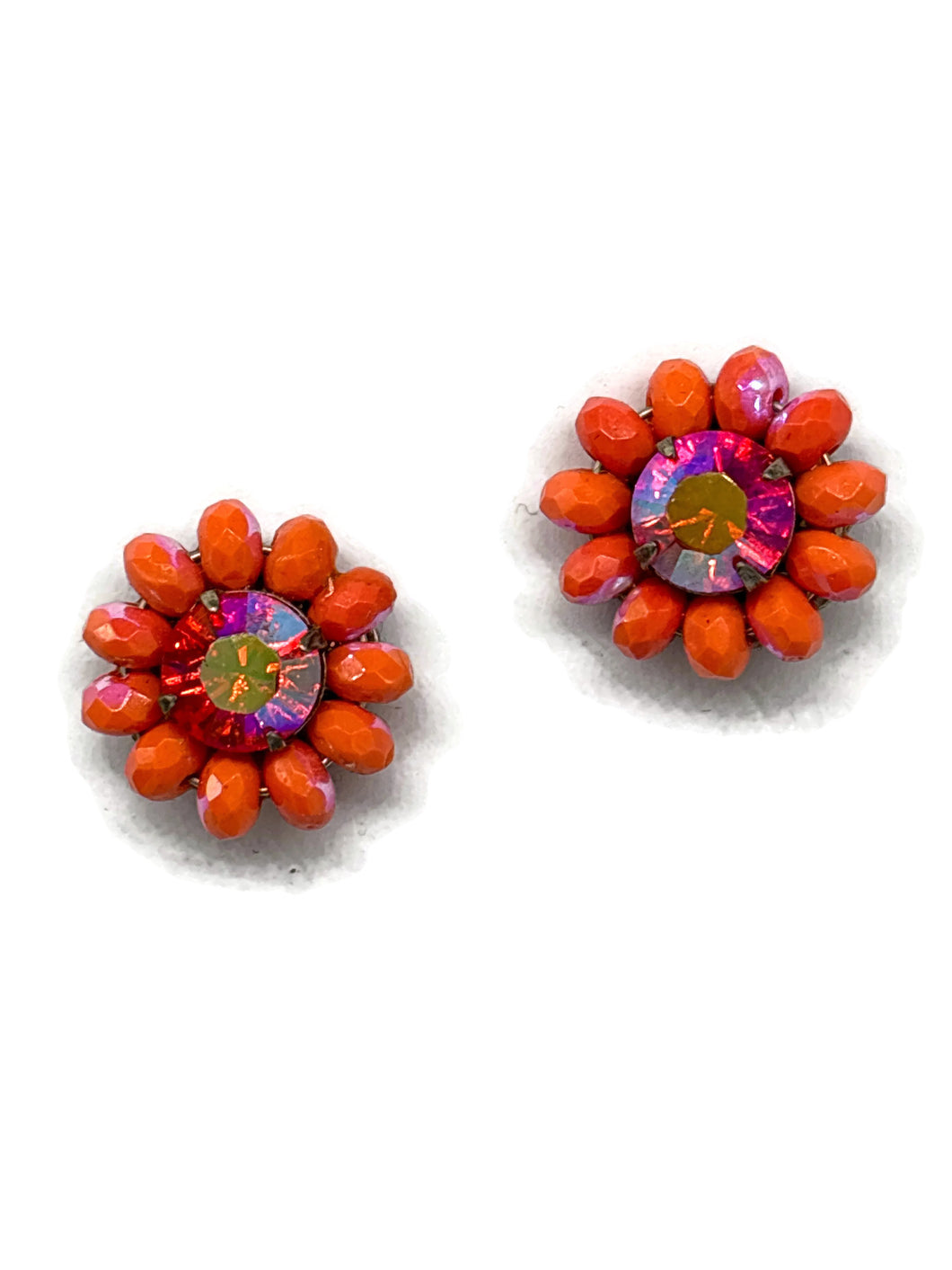 ER-44 40TH BDAY OJ Beaded post