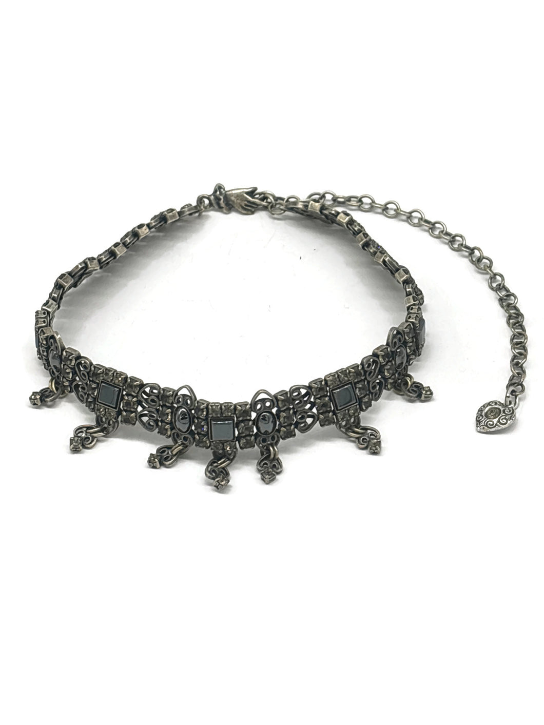 Nk35 40TH BDAY Blk/Hematite choker