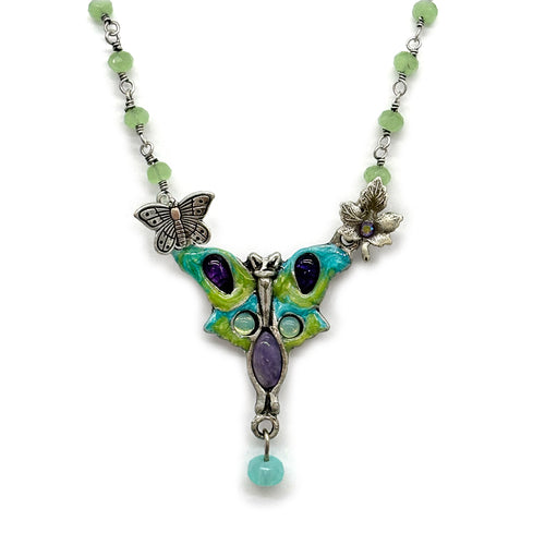 Luna Moth Pendant-XS