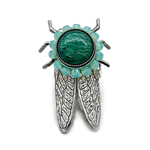Cicada semi precious ring- xs