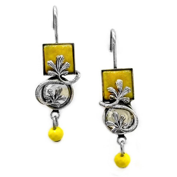 Floral Vine earrings- Buttercup