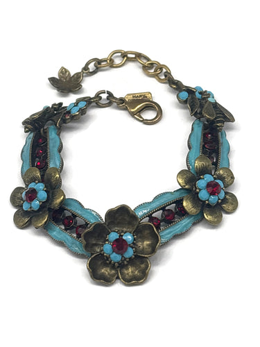 BR-42 40TH BDAY TQ/RD Flower BR