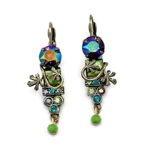 ER-Flower vine earrings-XG