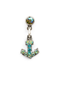 The "Under the Sea" Mini Double-Sided Anchor Droplet Earrings