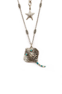 The "Under the Sea" Sting Ray Pendant Necklace