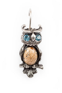 The "Foxy Mamma" Owl on Eurowire Earrings