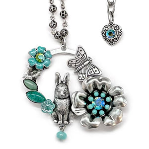Hip Hop Rabbit pendant in pastels