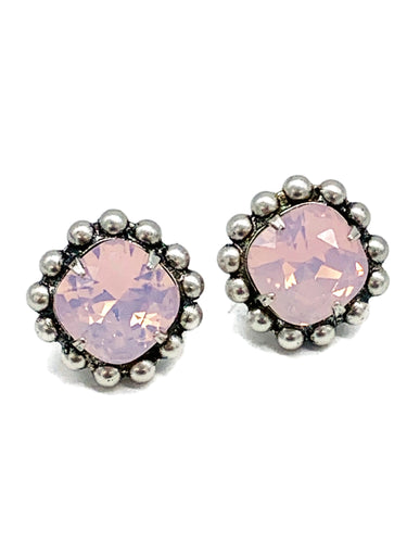 Rose  water opal post earrings available in many colors please inquire!!!