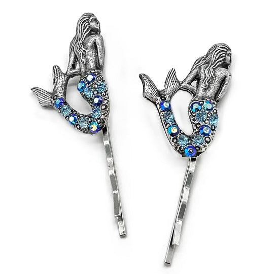 Mermaid Bobby pins sold as a pair – La Contessa by Mary DeMarco
