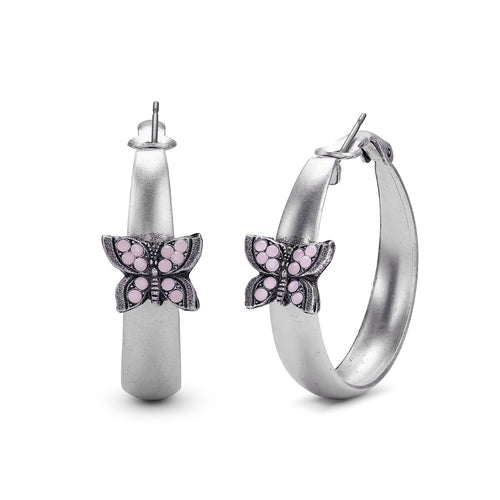 Hooplah Butterfly Earrings