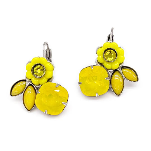 Buttercup vintage flower earrings