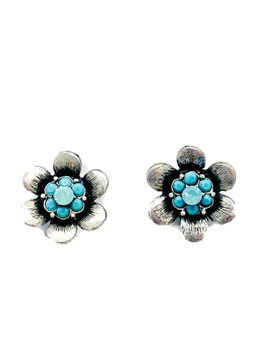 Flower Power post earrings