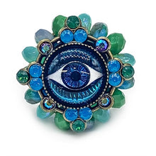 Load image into Gallery viewer, Evil eye statement ring Rg-8