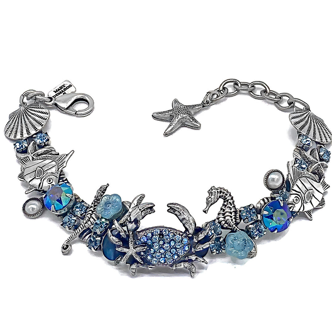 Crab bracelet in blue